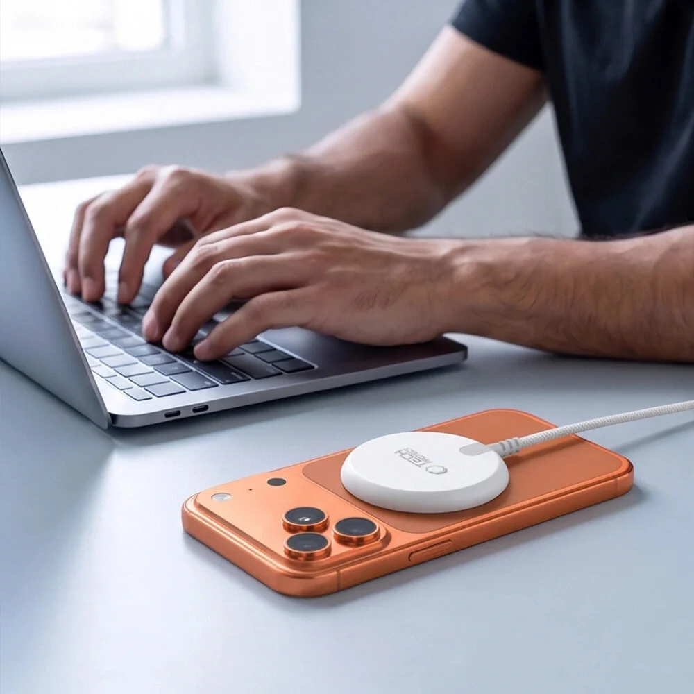 Tech-Protect A54 bezdrôtová MagSafe nabíjačka 25W QI2.2, biela