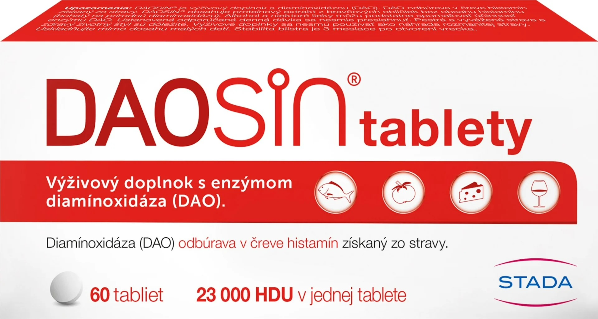 Daosin 1×60 tbl, výživový doplnok na trávenie