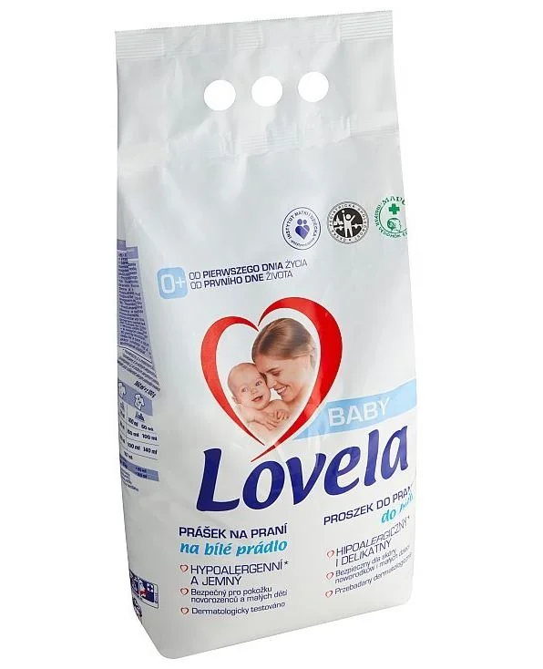 Lovela Baby prášok na biele prádlo / 41 pracích dávok 4100 g