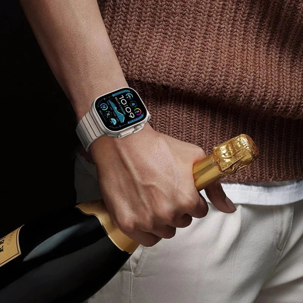 Tech-Protect Linkband remienok na Apple Watch 44/45/46/49mm, titanium