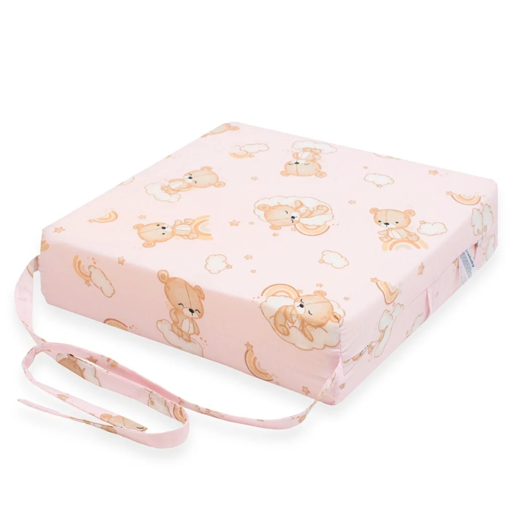Detský podsedák na stoličku New Baby BASIC  Bear pink , 20C56740