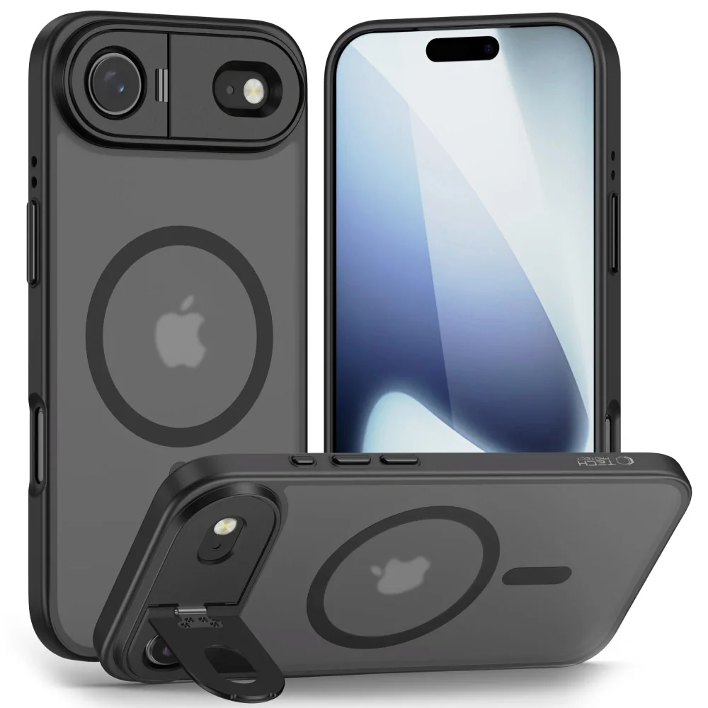Tech-Protect MagStand MagSafe kryt na iPhone 17 Air, čierny