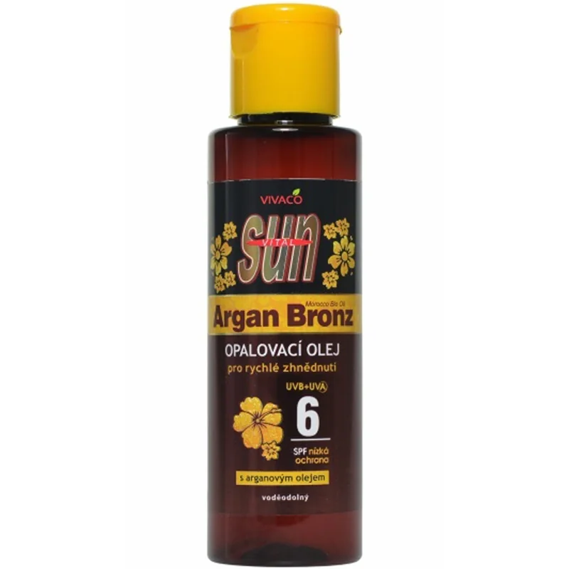 SUN ARGAN BRONZ OLEJ SPF6 s arganovým olejom 1×100 ml, opaľovací olej