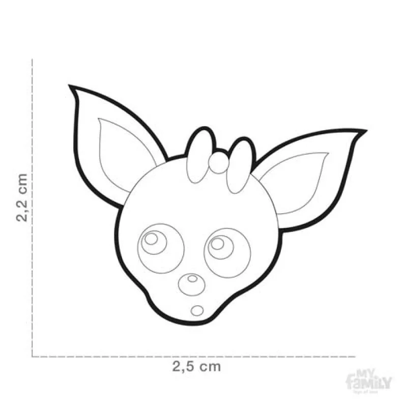 MF CREAM CHIHUAHUA gravírovateľný prívesok 2,2x3cm