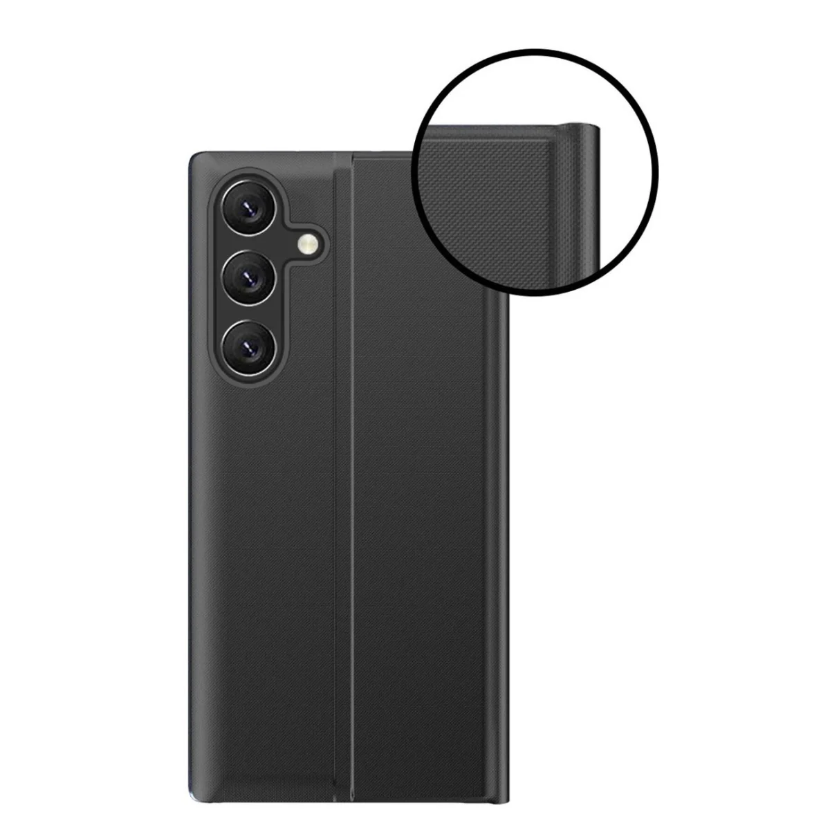 MG Sleep Case knižkové puzdro na Samsung Galaxy S25 Plus, čierne