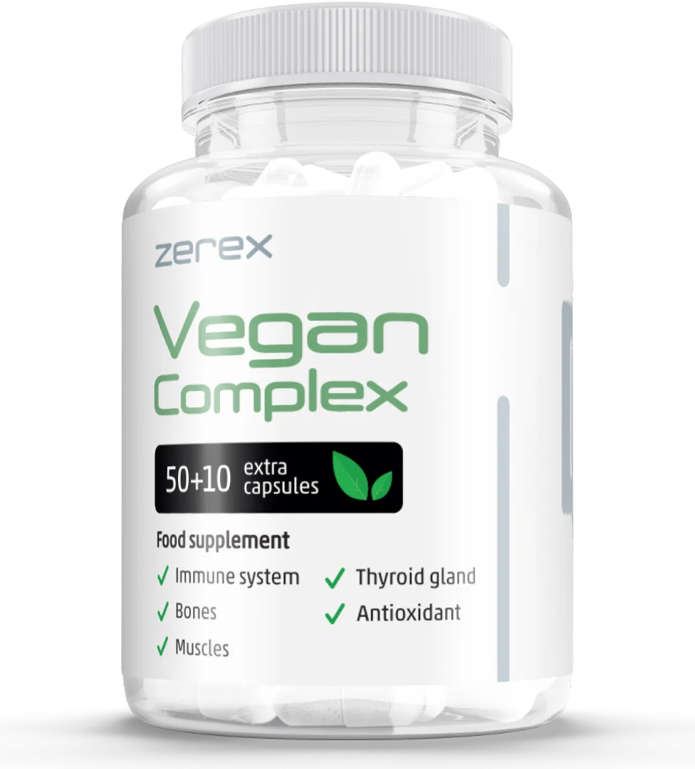 Zerex Vegan Komplex 1×60 cps, výživový doplnok