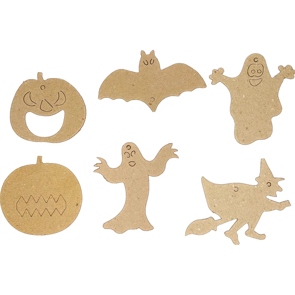 Kartónové výseky na dekorovanie Halloween 60ks-MOVEO