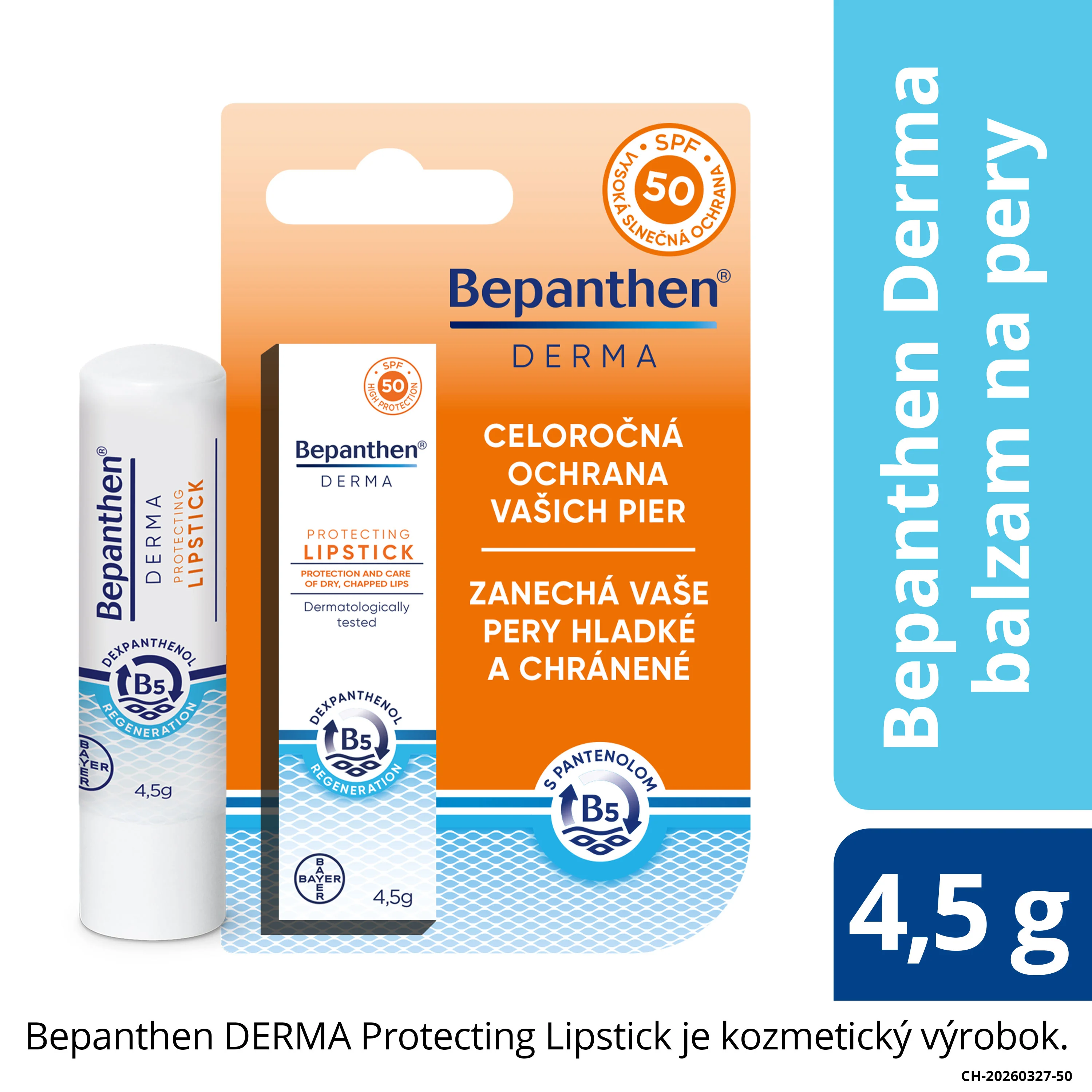 Bepanthen DERMA balzam na pery 4,5 g