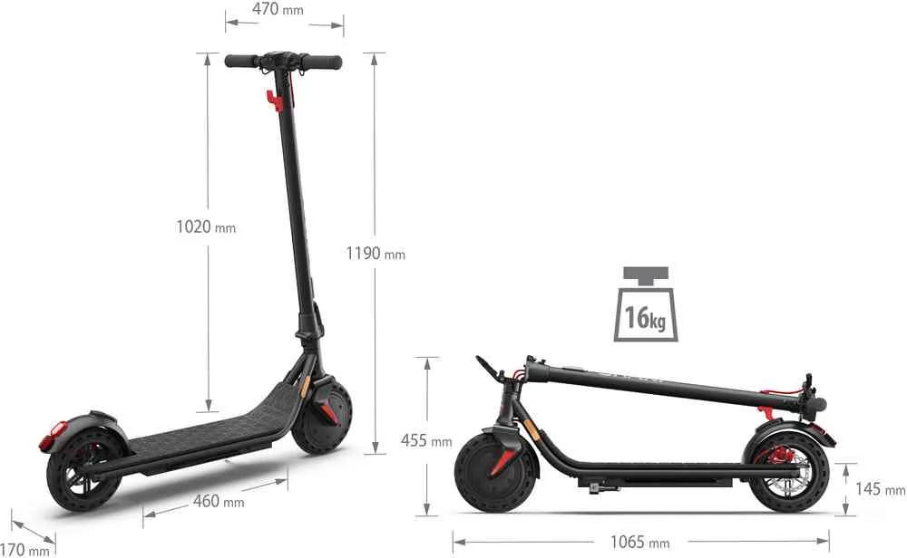 EM-KS1AEU-B elektrická kolobežka SHARP 1×1ks elektro kolobežka