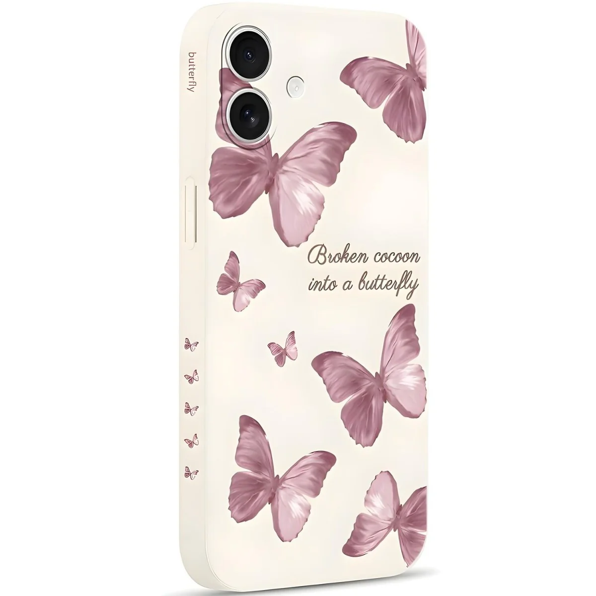 Ochranné puzdro Butterfly pre iPhone 17 Pro Max Béžová