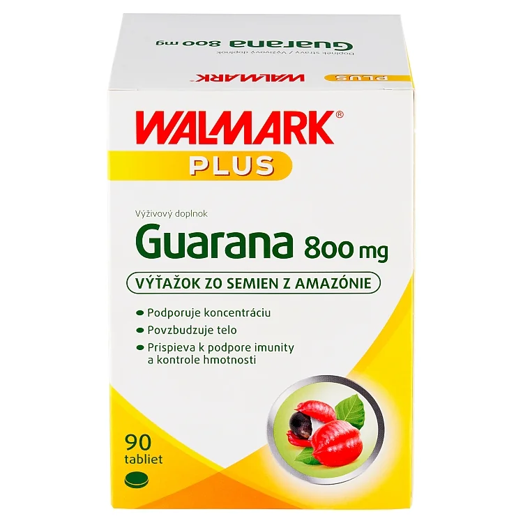 WALMARK Guarana 800 mg 1×90 tbl, guarana