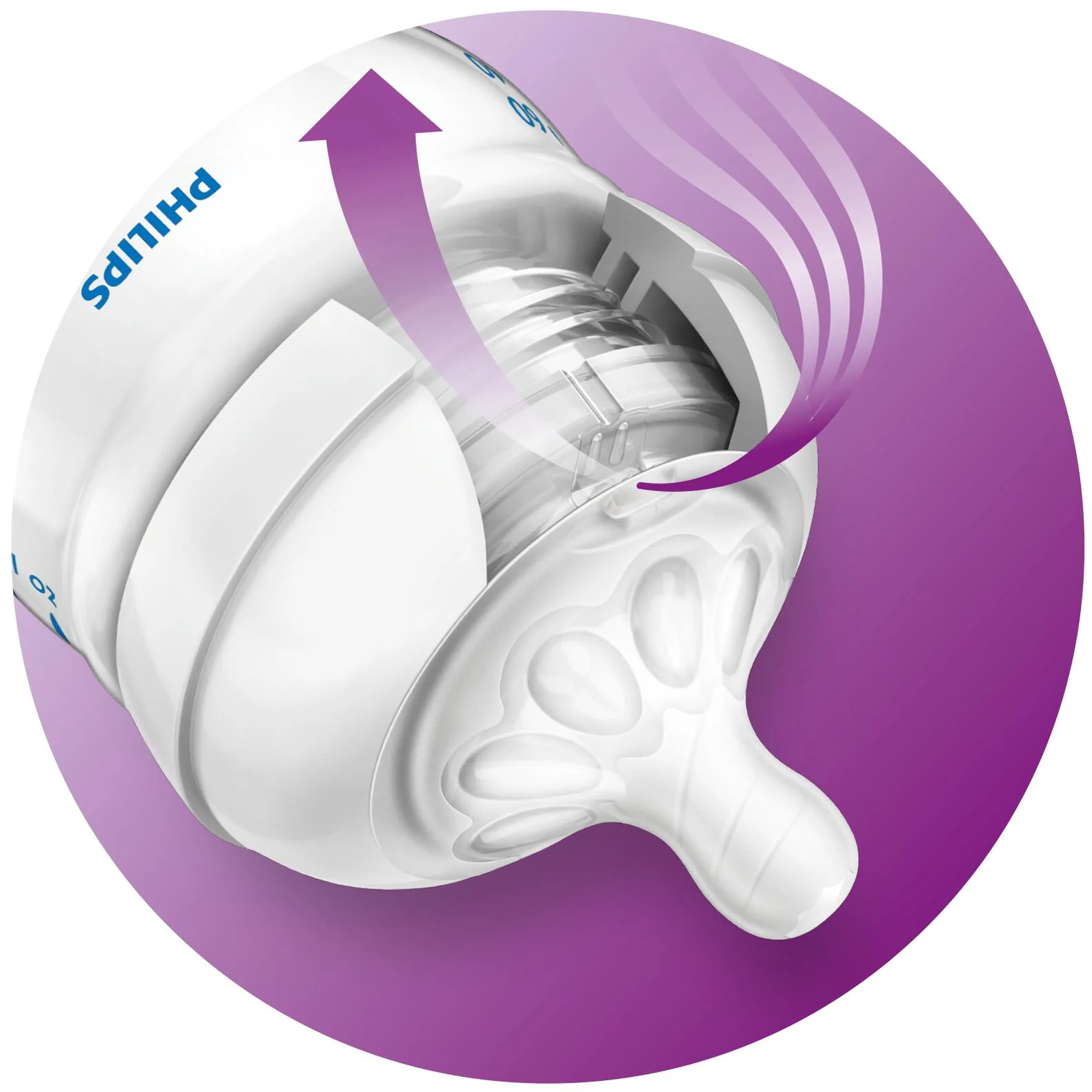 Philips AVENT - SCF039/17 Natural baby bottle, 60 ml, 0m 1 ks