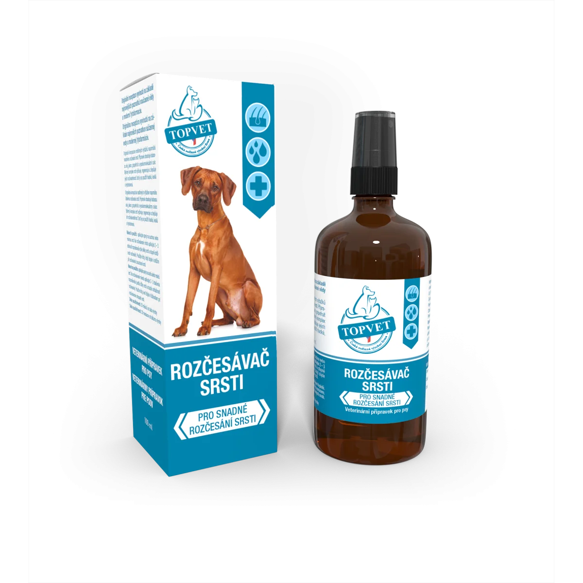 Rozčesávač srsti pre psy 100 ml – Green idea
