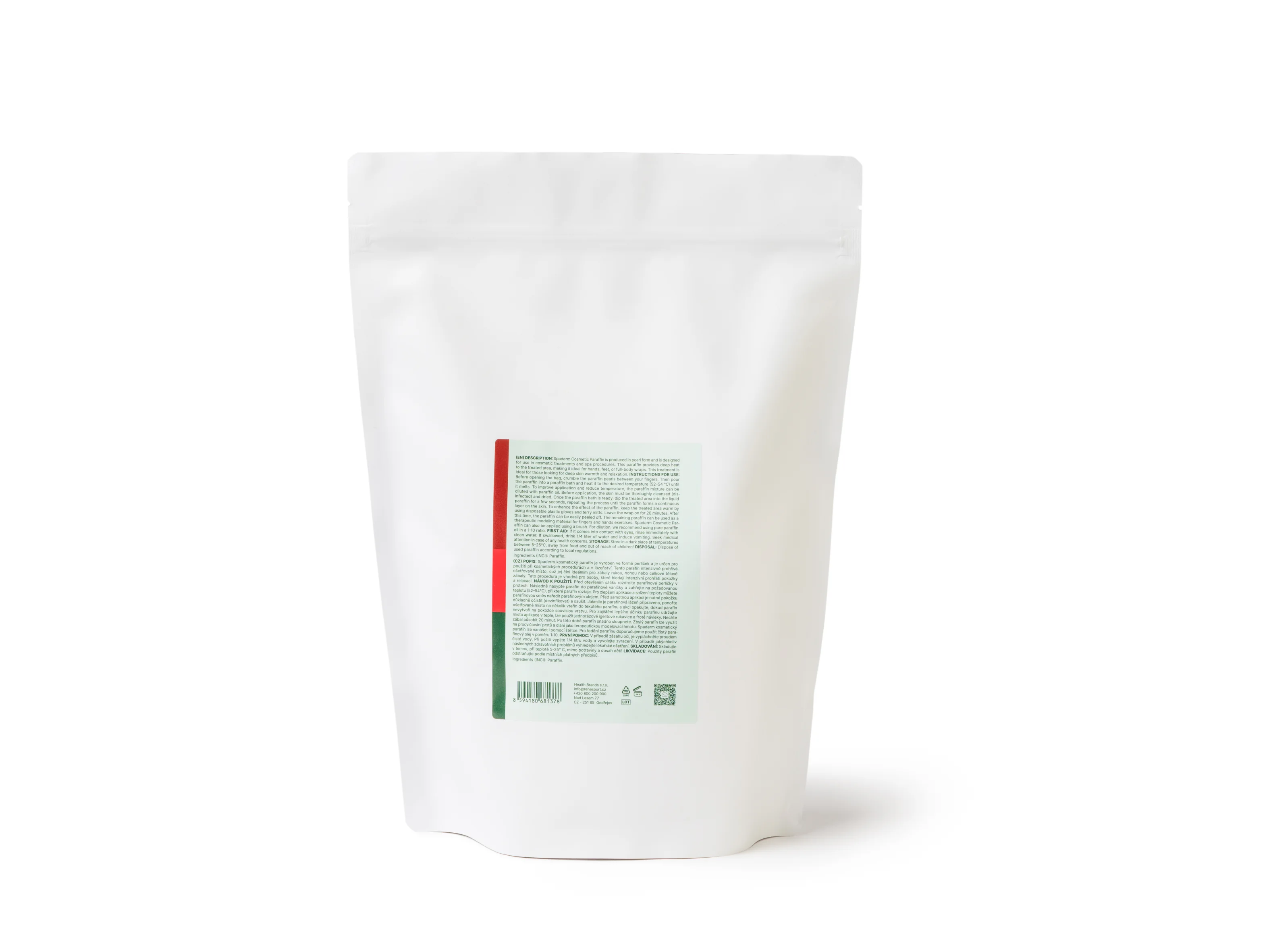SPADERM COSMETIC PARAFFIN WAX NA ZABALY 1KG 1 kg