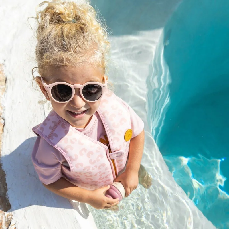 Saro Baby plavecká neoprénová vesta s UV ochranou (3-6r) Tropicool Pink