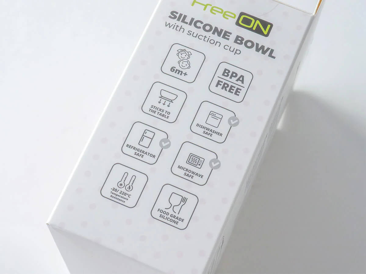 Silikónová miska s prísavkou FreeON - zelená