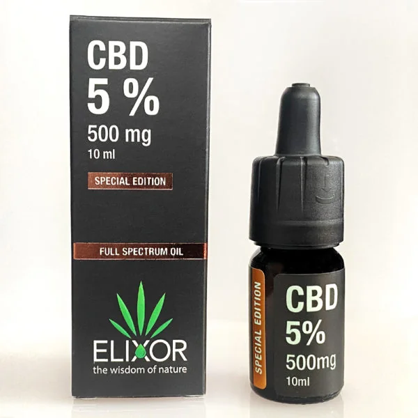 Elixor CBD olej 5% 1×10 ml, olej