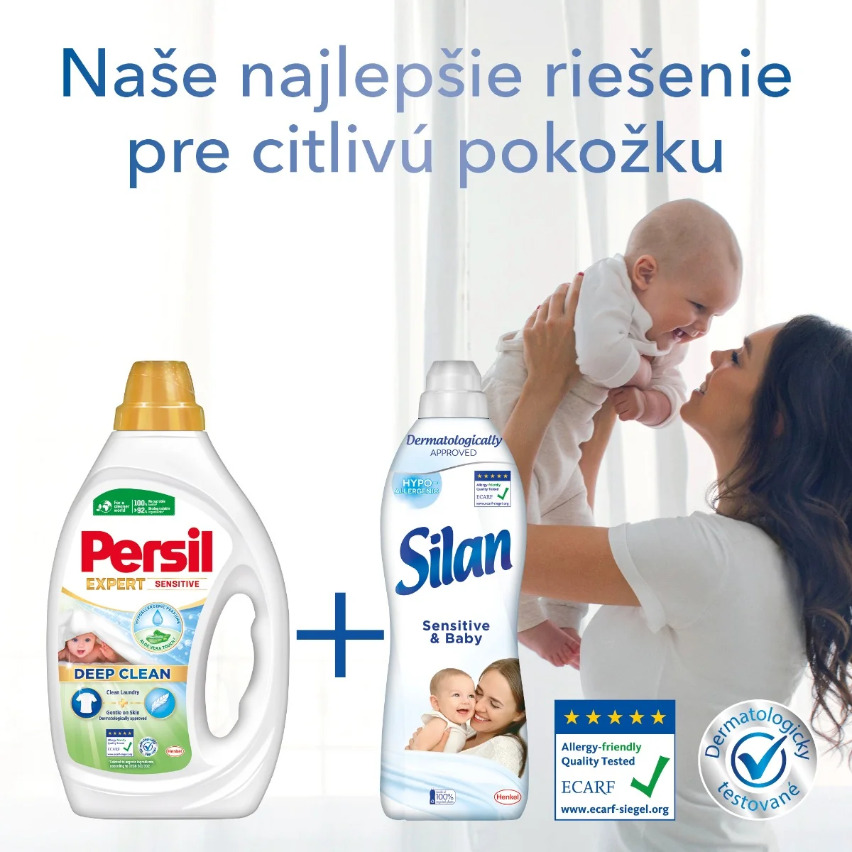 Persil prací gél Expert Sensitive 100 praní, 4,5 l 1×4500 ml, prací gél