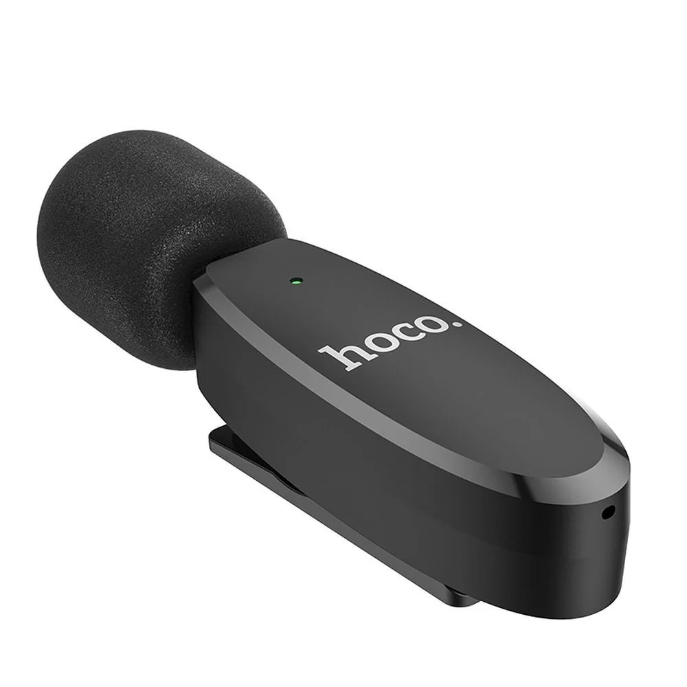 Hoco L15 Lavalier mikrofón Lightning, čierny