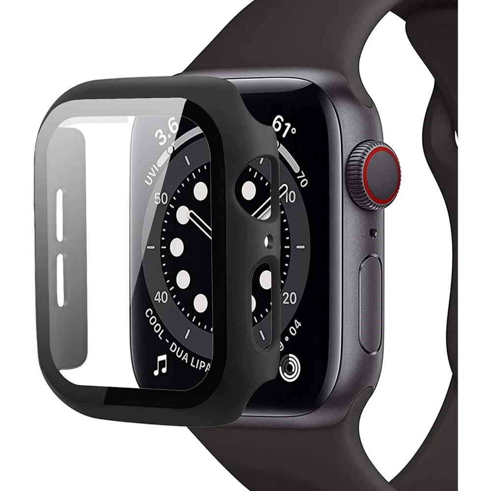 Tech-Protect Defense 360 puzdro s ochranným sklom na Apple Watch 4/5/6/SE 40mm, čierne /SE 40mm, čierne
