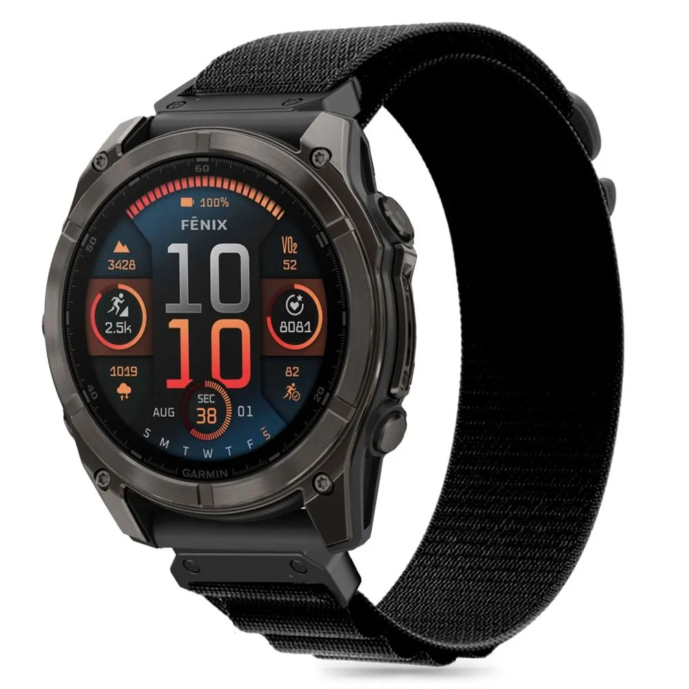 Tech-Protect Nylon Pro remienok na Garmin Fenix 5x / 5x Plus / 6x / 6x Pro / 7x / 8 51mm, black