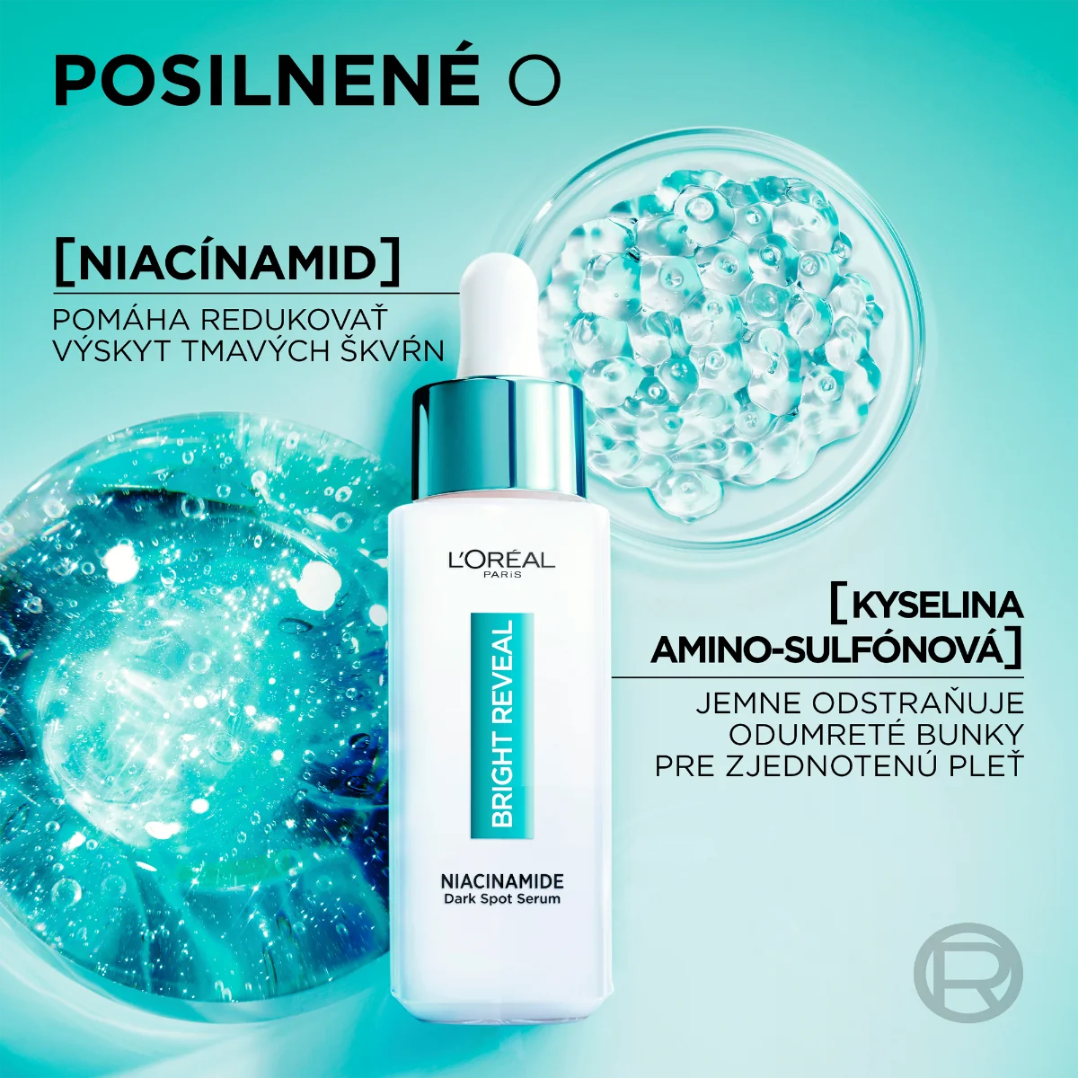 L'Oréal Paris Bright Reveal sérum proti tmavým škvrnám s niacínamidom 1×30 ml, sérum
