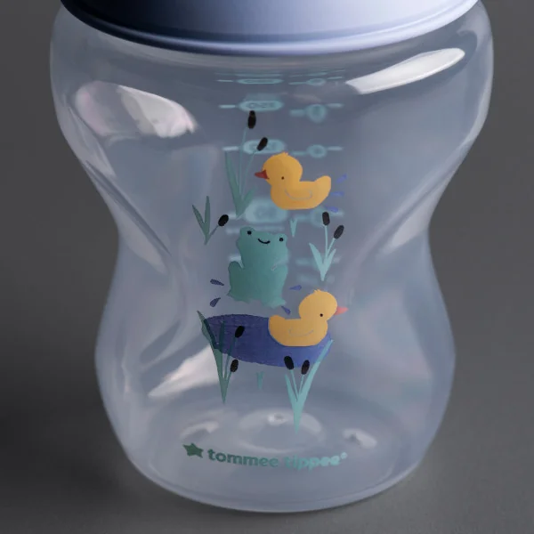 Tommee Tippee Natural Start Samosterilizačná Dojčenská Fľaša s ANTI-COLIC cumlíkom Pomalý Prietok, 260 ml 0m+, Žabička 2 ks