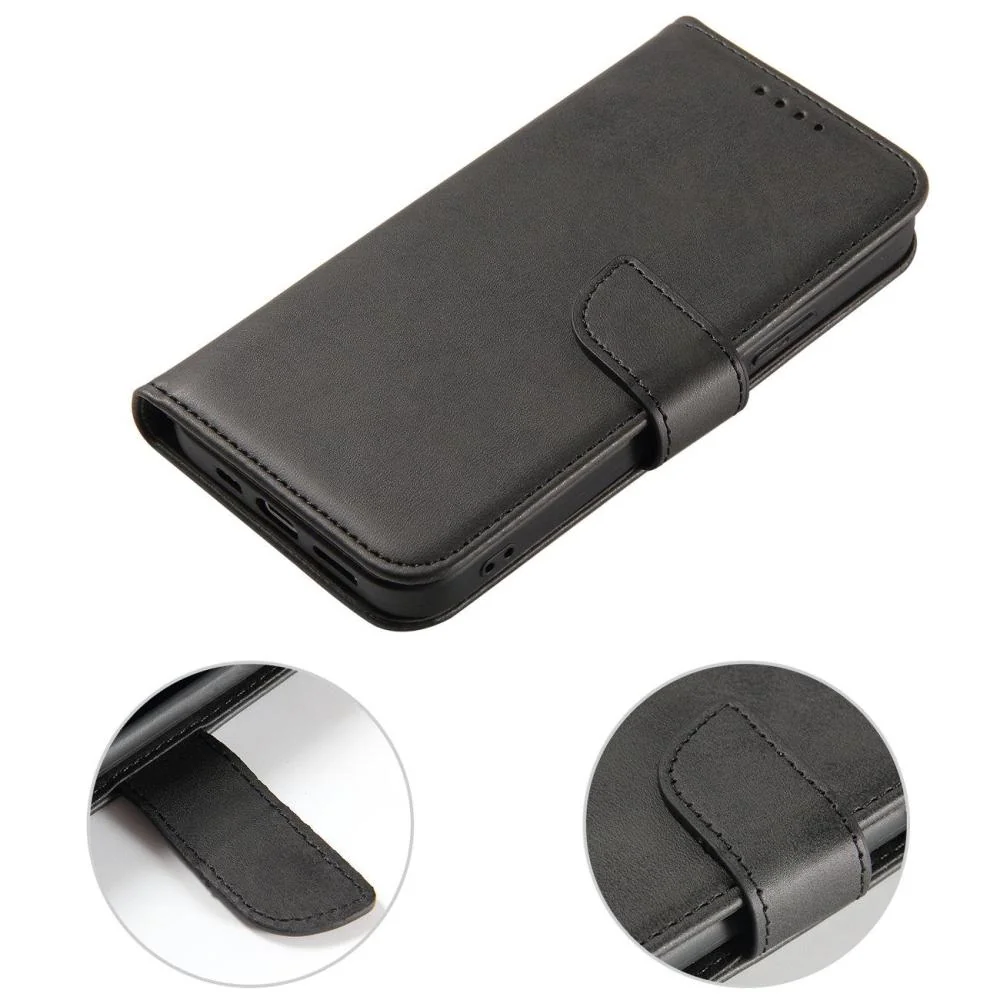 Magnetické Puzdro Elegant pre TCL 30 - Čierna