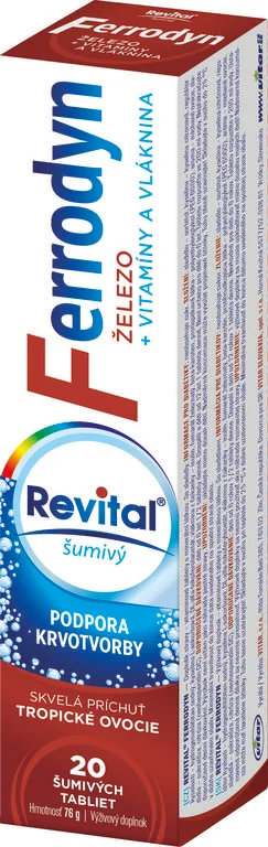 REVITAL FERRODYN 1×20 tbl, železo + antioxidanty