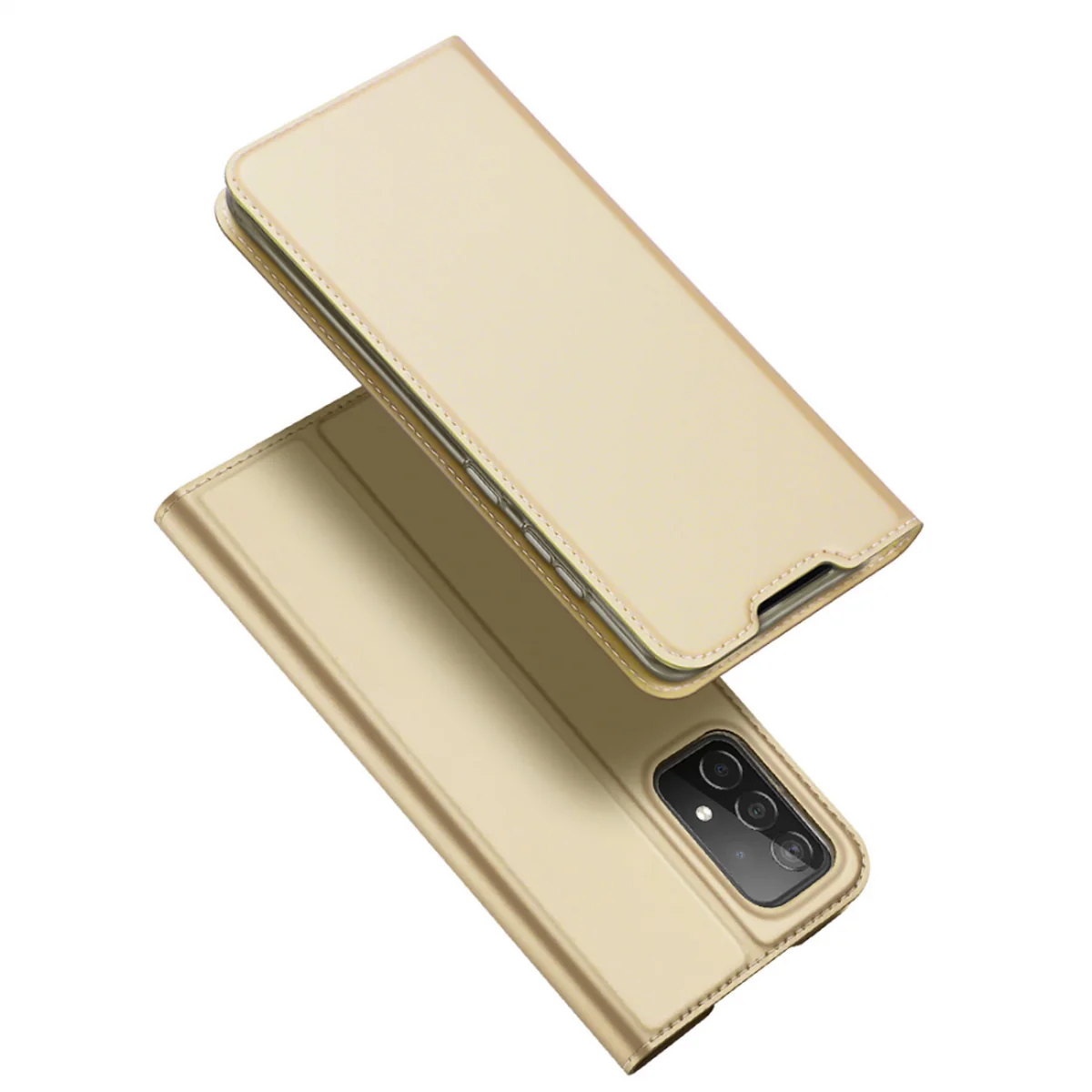 Dux Ducis Skin Pro knižkové kožené puzdro na Samsung Galaxy A73, zlaté