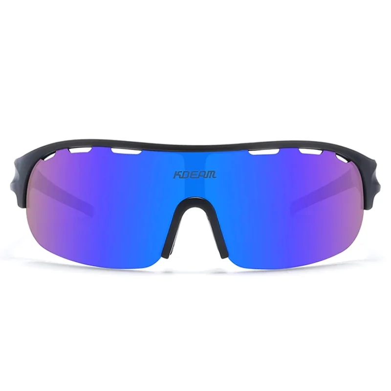 KDEAM Lansing 02 cyklistické okuliare, Black / Blue Purple