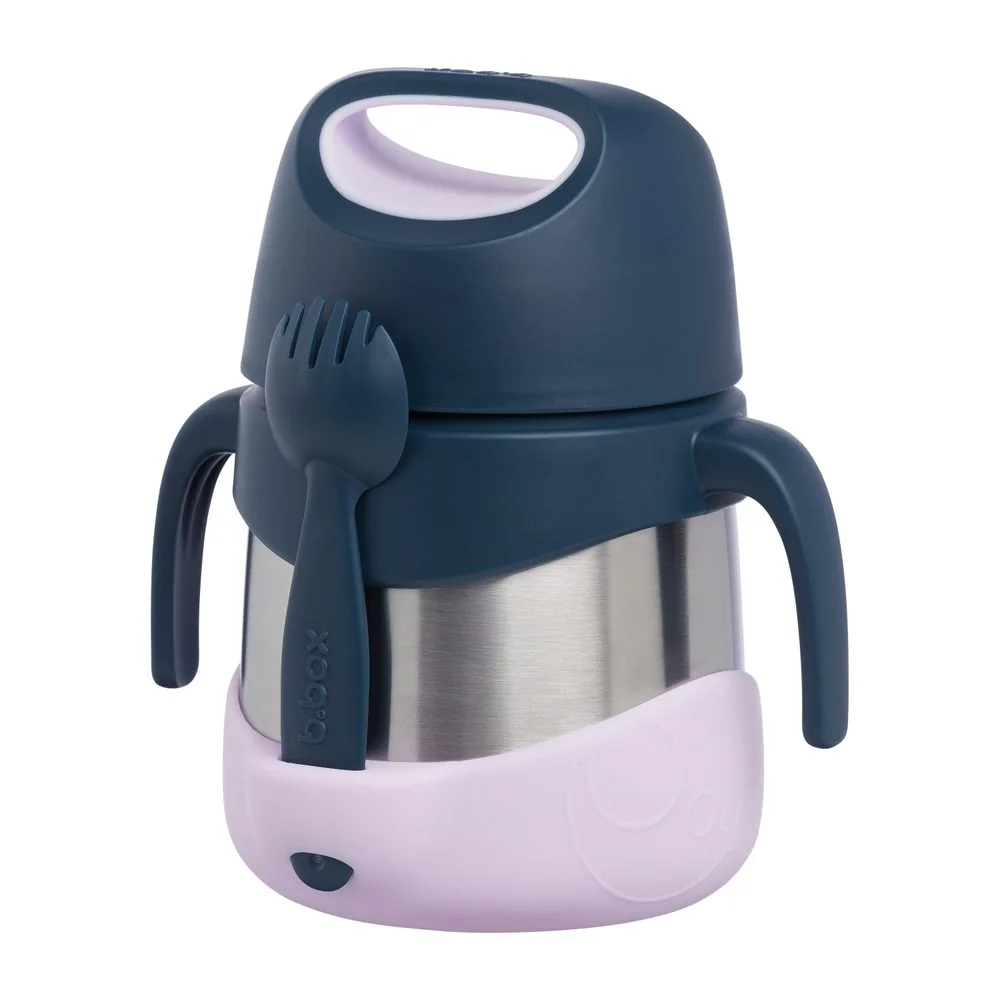 Termoska na jedlo 335 ml indigo/ružová