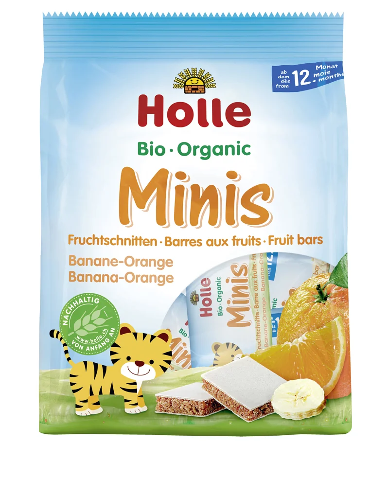 HOLLE Bio minis banánovo-pomarančové 100 g 1×100 g
