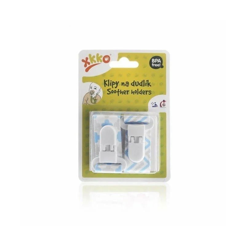 XKKO Klipy na cumlík 2ks - Scandinavian Baby Blue MIX