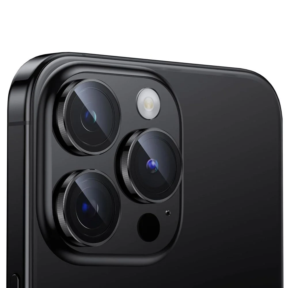 HOFI Camring ochranné sklo na kameru na iPhone 15 Pro / 15 Pro Max, titanium tanium