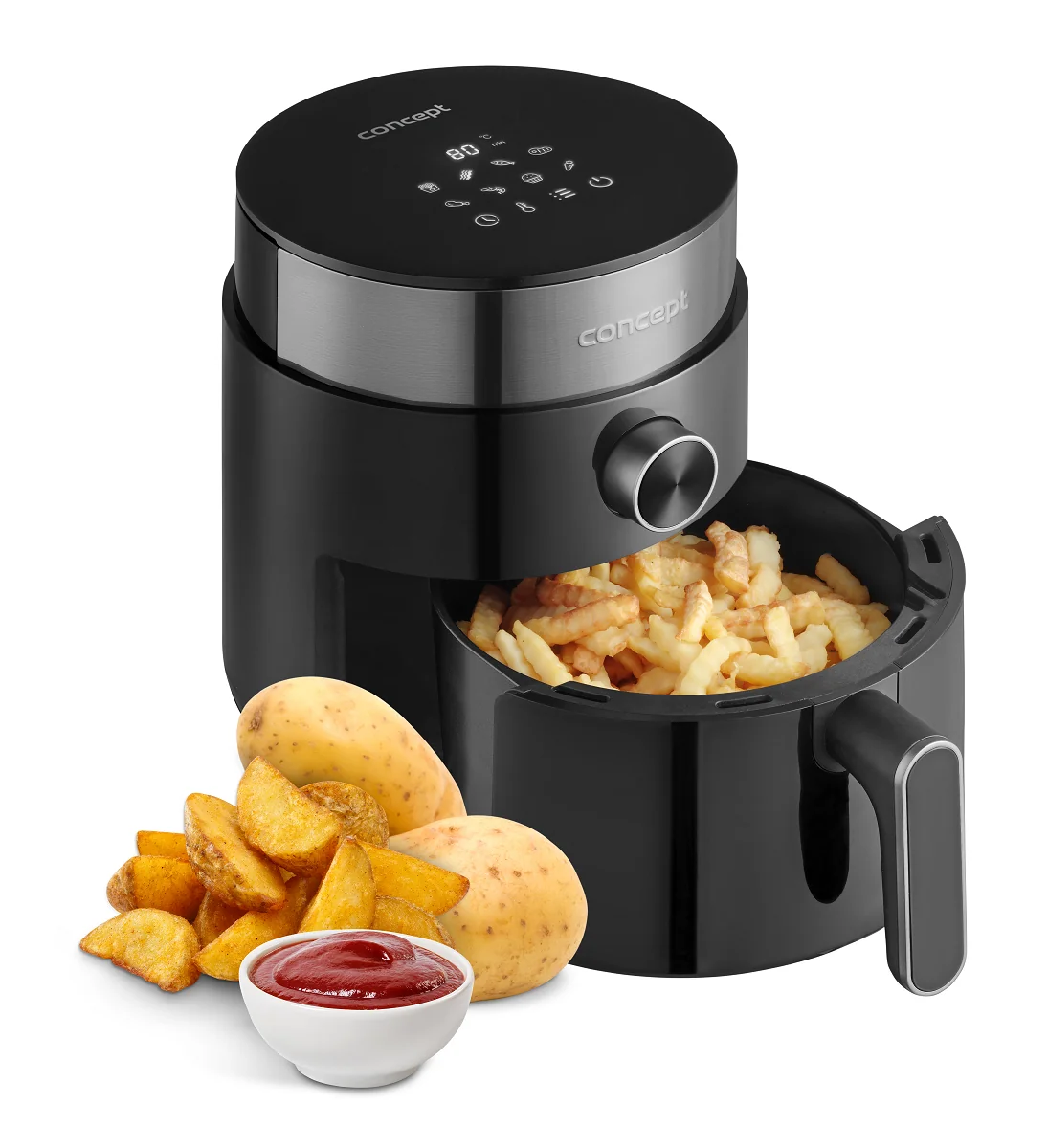 Concept Teplovzdušná fritéza 2,5 l 1×1 ks, teplovzdušná fritéza