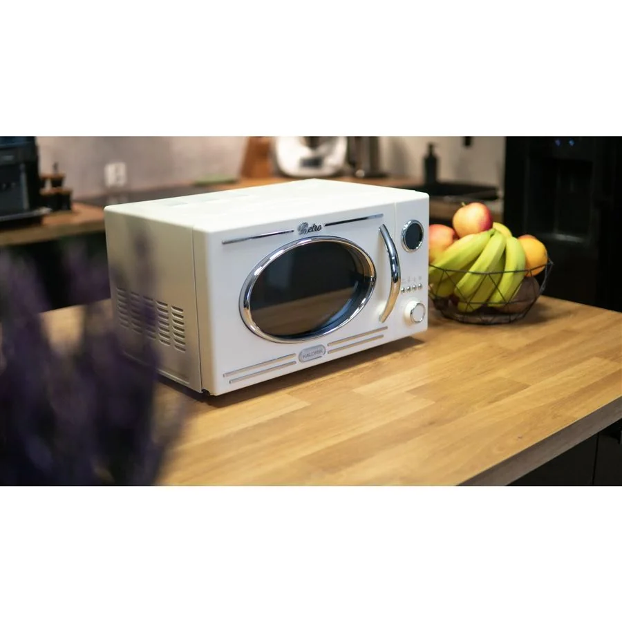 Mikrovlnná retro rúra TKG MW 2600 krémová