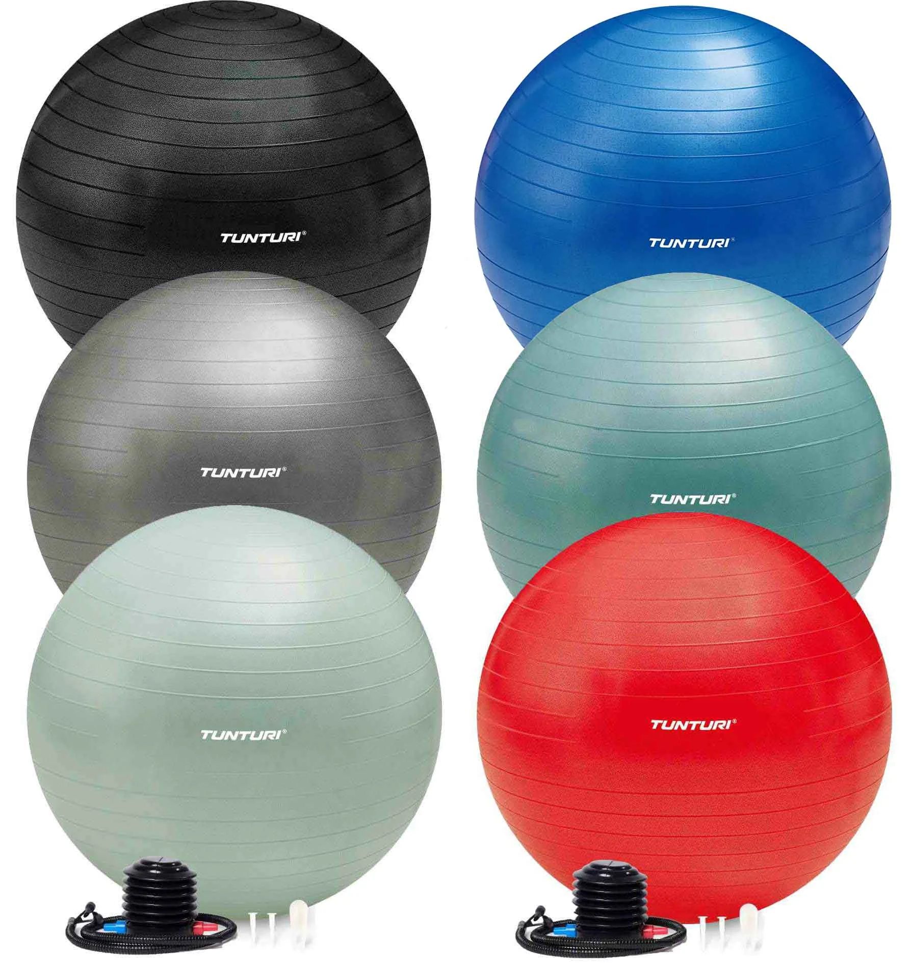 Gymnastická lopta zosilnená 90 cm Mentolový