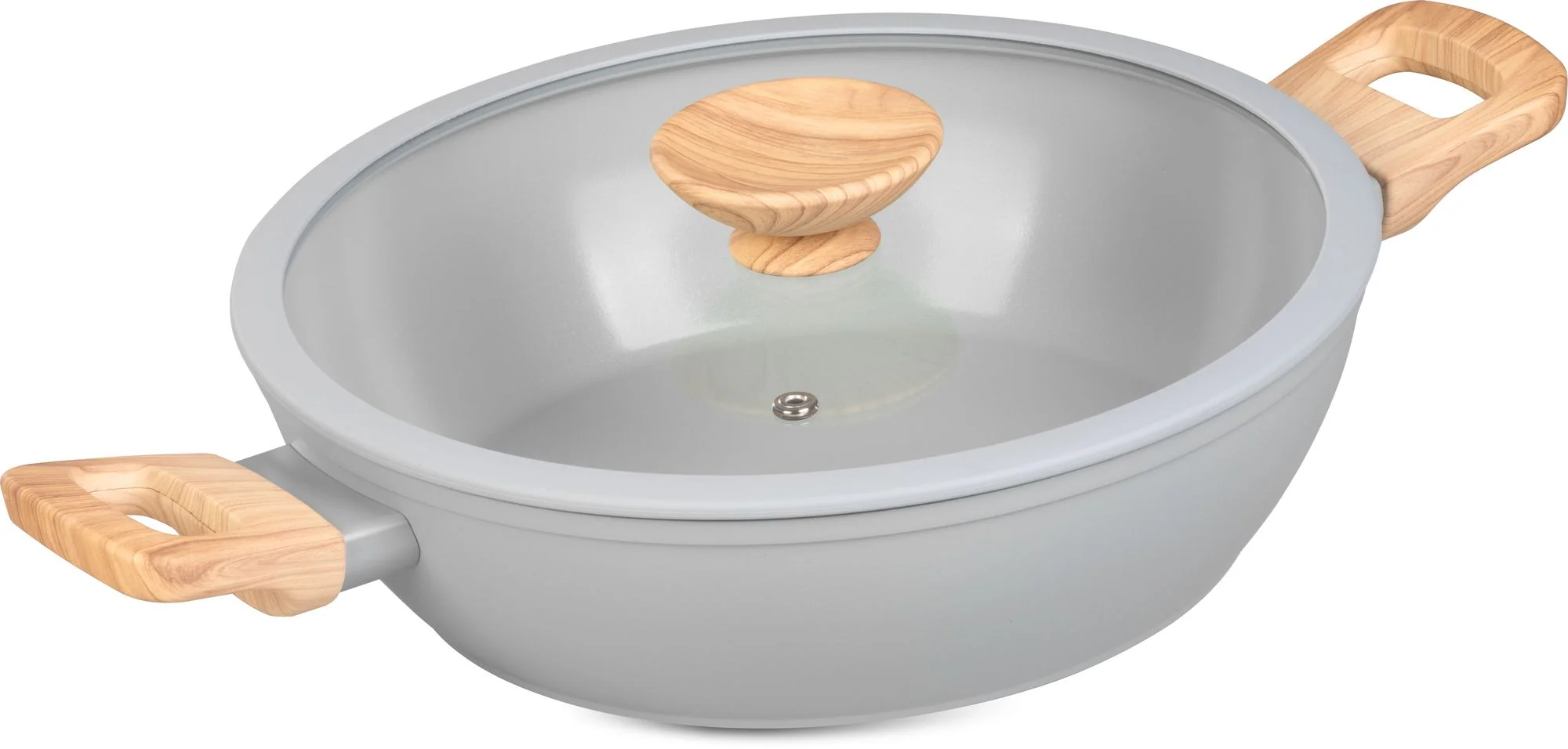 MagicHome plytký hrniec Harmony, 1 ks So sklenenou pokrievkou, 26 cm, 2,8 l