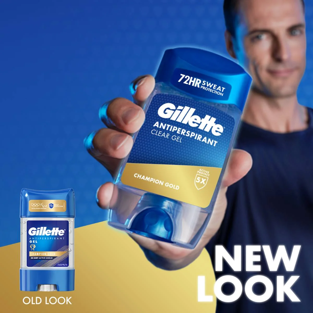 Gillette Champion Gold Pánsky gélový antiperspirant 70 ml
