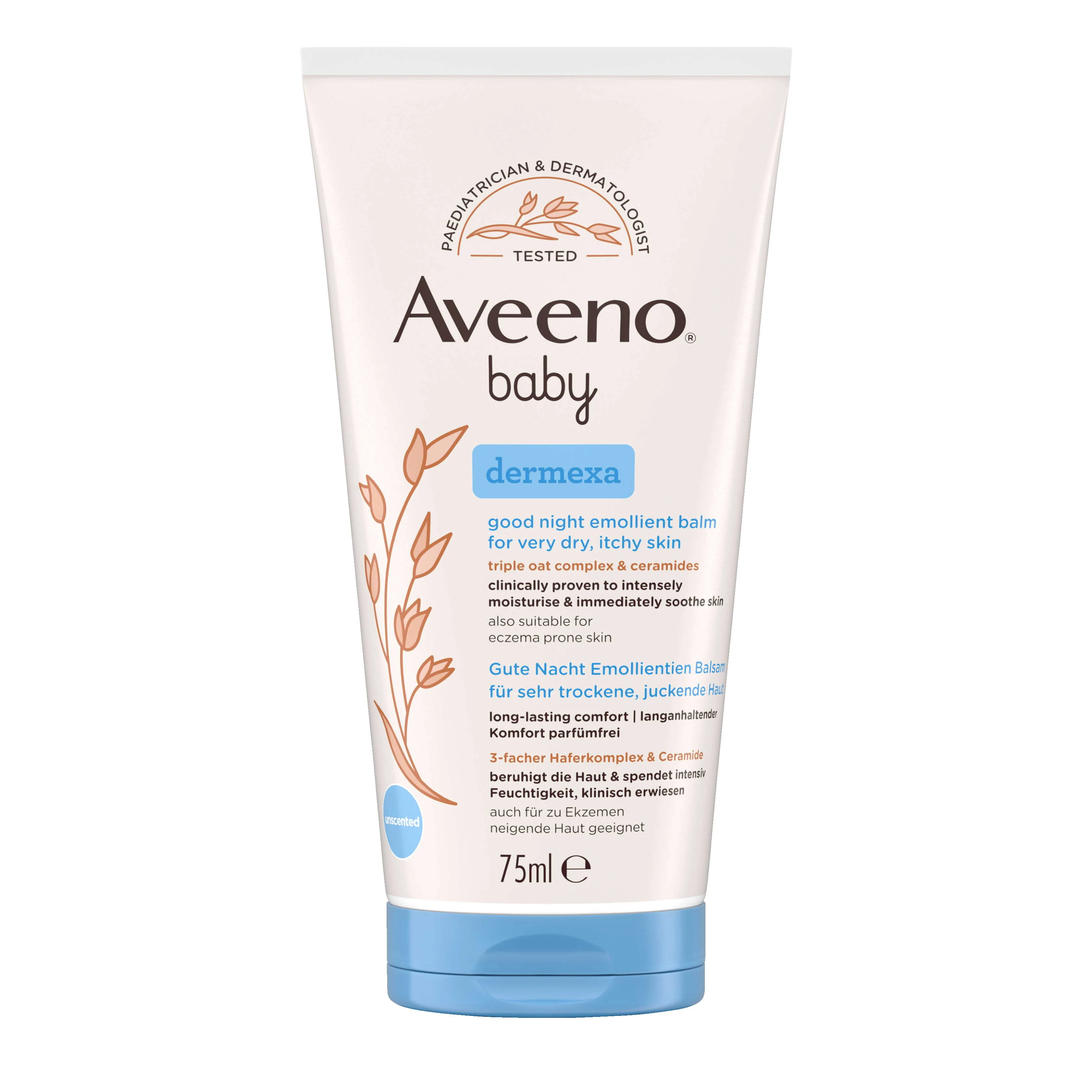 AVEENO® Baby Dermexa Emolienčný balzam na dobrú noc 75 ml