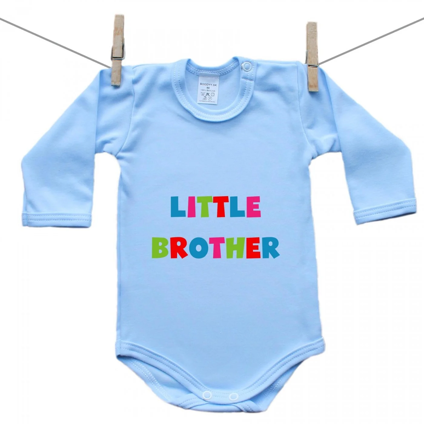 Boodyy Modré body s dlhým rukávom Little brother Veľkosť: 86
