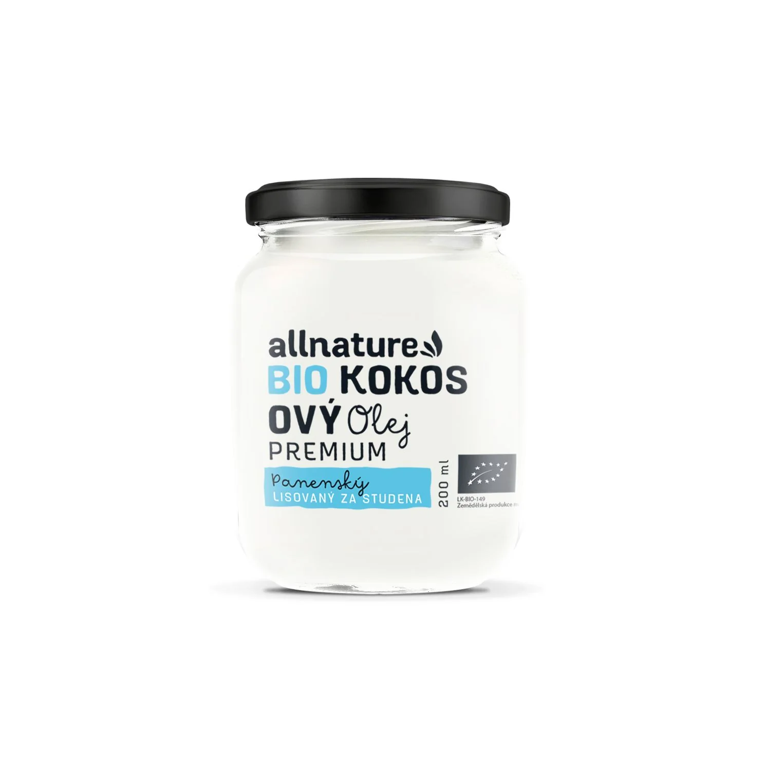 Allnature BIO KOKOSOVÝ olej PREMIUM 1×200 ml, kokosový olej