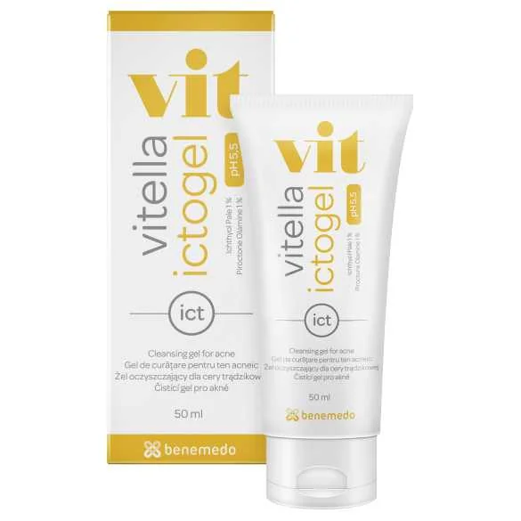 VITELLA ICTOGEL 50ML PH 5.5 1×50 ml, čistiaci gél