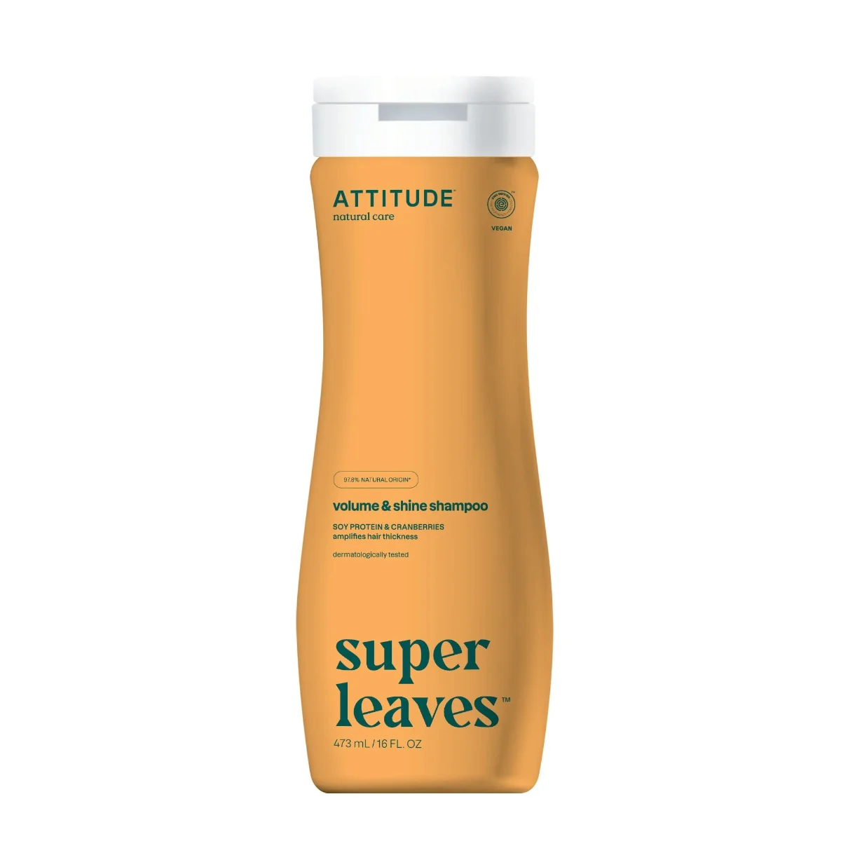 ATTITUDE Prírodný šampón Super leaves s detoxikačným účinkom - lesk a objem pre jemné vlasy 1×473 ml, prírodný šampón