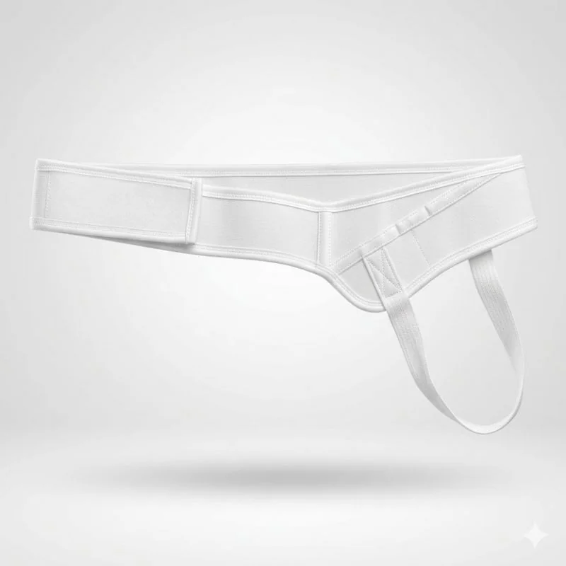 LENDEN® Slabinový prietržový pás na pruh – ľavostranný (herniový pás), Veľkosť: XXL