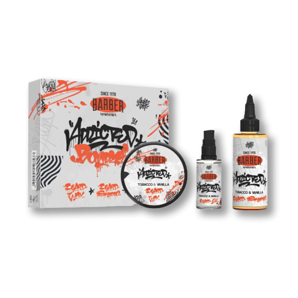 Sada na brady Marmara Barber Tabak a Vanilka Beard Set Tobacco & Vanilla