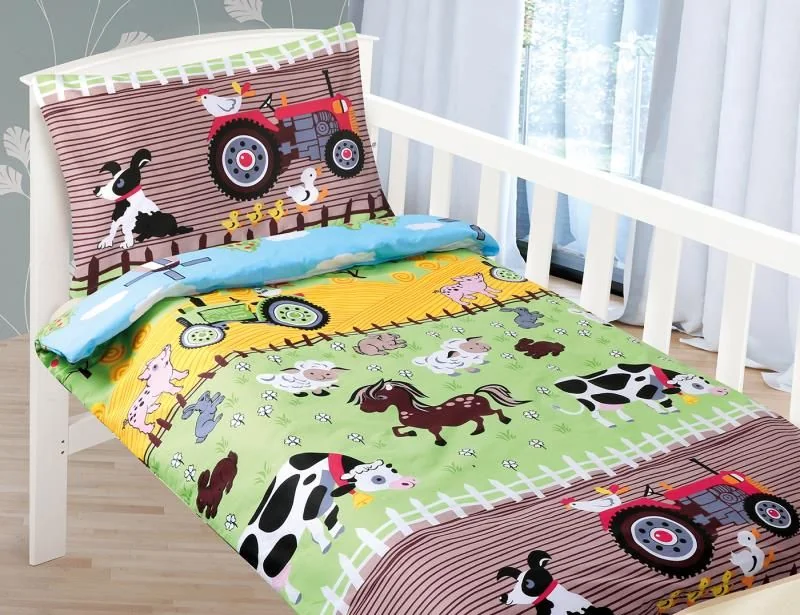 Detské obliečky AGÁTA 90/067 farma 90x135,45x60 1×1 ks, detské obliečky