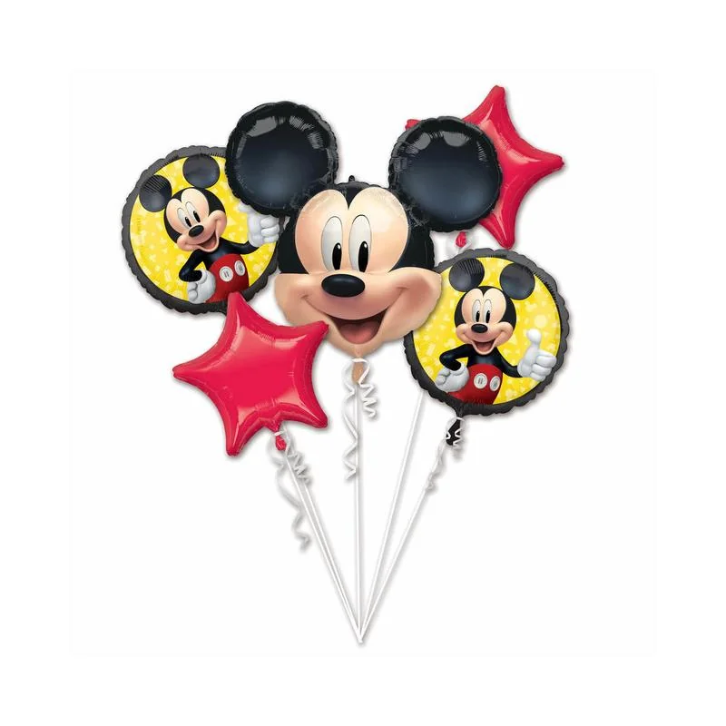 Amscan Balónová kytica Mickey Mouse 5 ks