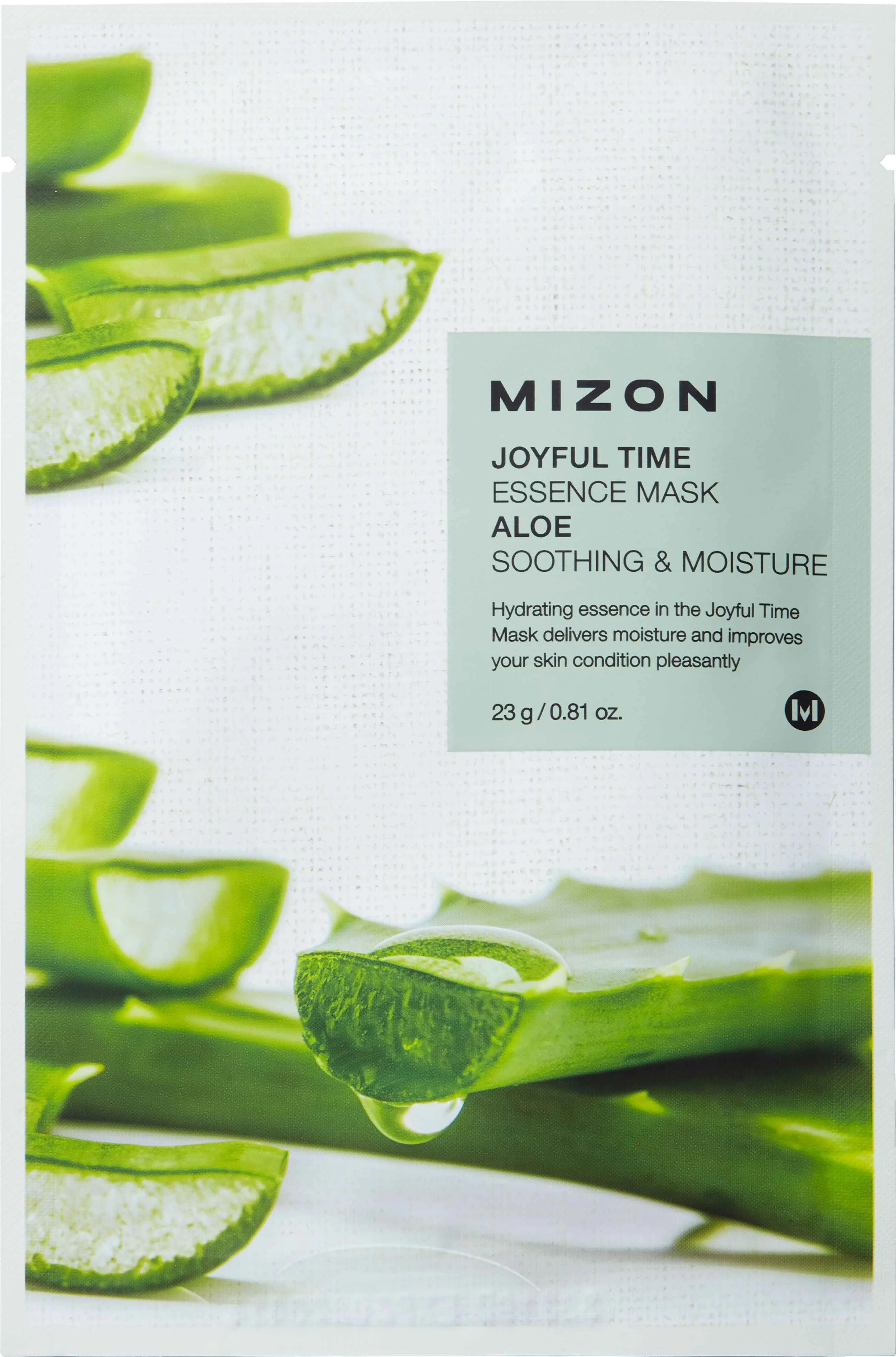 Mizon Joyful Time Essence Mask Aloe 23 g / 1 sheet 1×1 ks, pleťová maska